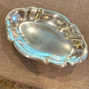 Vintage silver plate serving tray